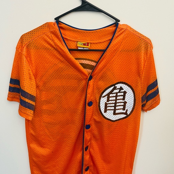 Dragon Ball Z Shirt Jersey Goku Gi Roshi King Kai Symbol Size S - Picture 4 of 8